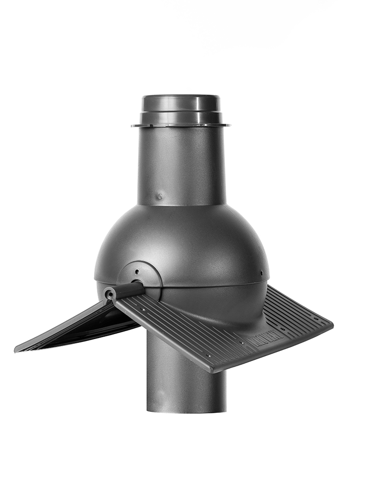 Krovent Pipe-Cone коньковый выход канализации для любого вида кровли, 7024 (серый) купить в Санкт-Петербурге Krovent Pipe-Cone коньковый выход канализации для любого вида кровли, 7024 (серый)