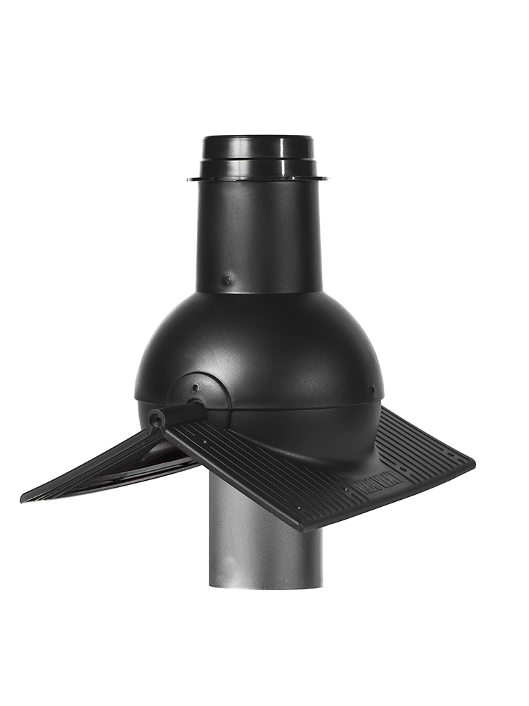Krovent Pipe-Cone коньковый выход канализации для любого вида кровли, 9005 (чёрный) купить в Санкт-Петербурге Krovent Pipe-Cone коньковый выход канализации для любого вида кровли, 9005 (чёрный)