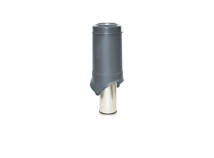 Krovent Pipe-VT IS Выход вентиляции 125/изол./500 (изолированный), 7024 (серый) купить в Санкт-Петербурге Krovent Pipe-VT IS Выход вентиляции 125/изол./500 (изолированный), 7024 (серый)