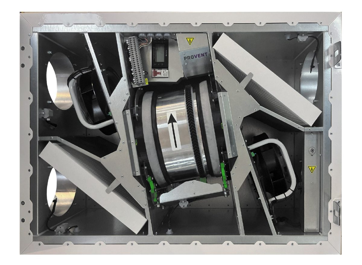 Alpha 550 Compact ПВУ горизонтальная с роторным рекуператором Provent