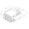Коллектор металлический на 8 выходов KV 125/75x8 Provent купить в Санкт-Петербурге