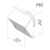 Решетка фасадная с колпаком STF 160G серый 7024 Provent купить в Санкт-Петербурге