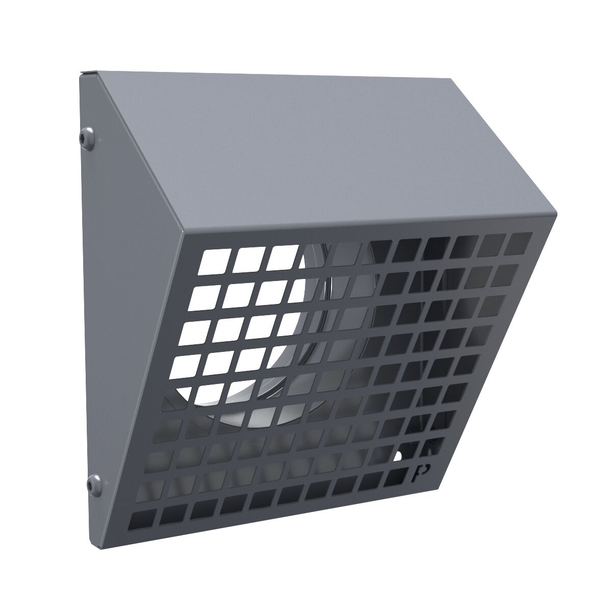 Решетка фасадная с колпаком STF 125G серый 7024 Provent, Решетка фасадная с колпаком STF 125G серый 7024 Provent