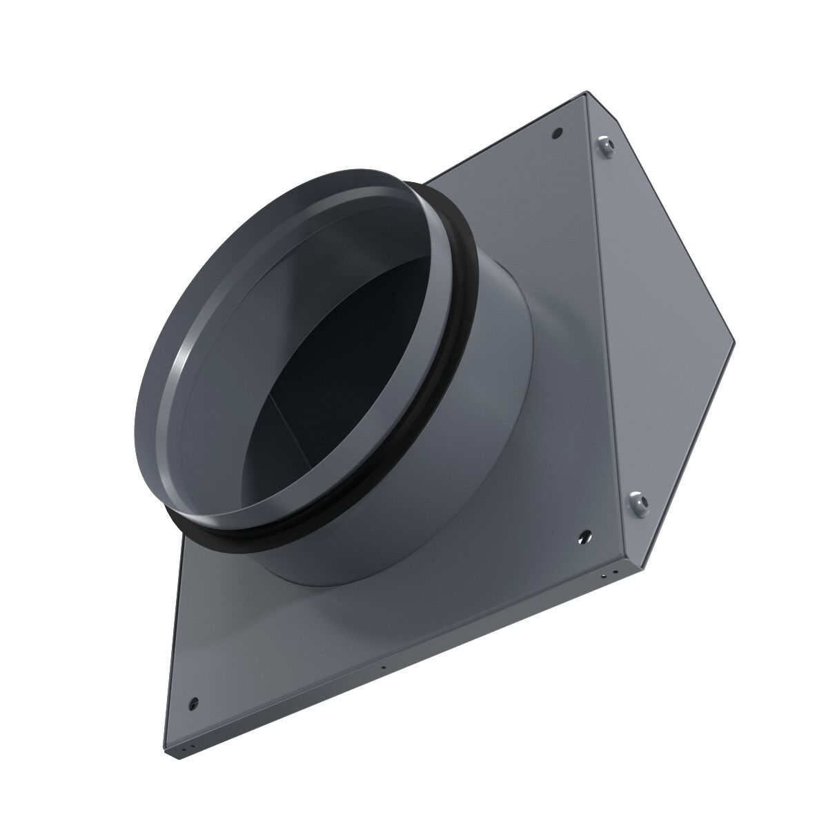 Решетка фасадная с колпаком STF 160G серый 7024 Provent