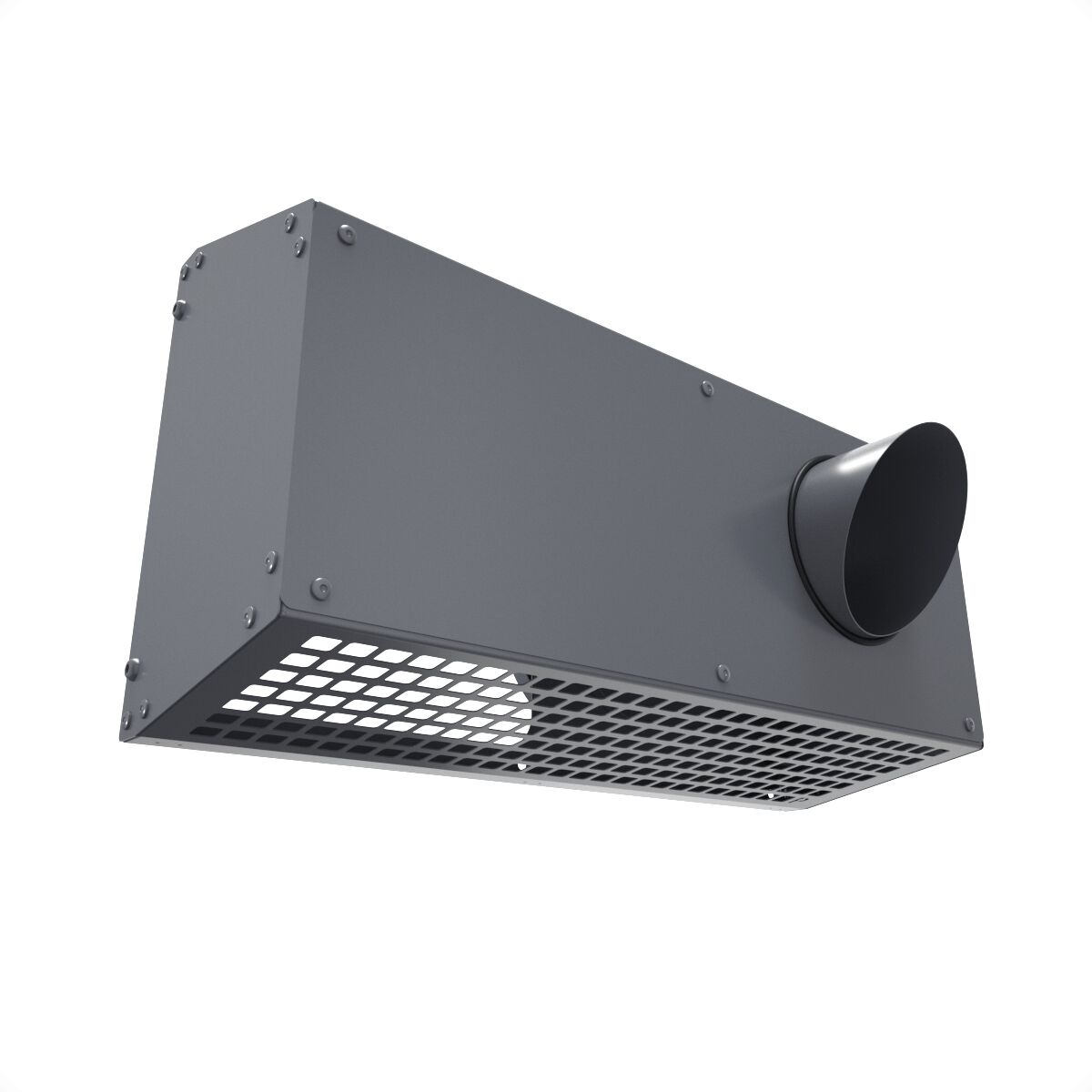 Решетка фасадная комбинированная приточно-вытяжная IOS 125G серый 7024 Provent, Решетка фасадная комбинированная приточно-вытяжная IOS 125G серый 7024 Provent