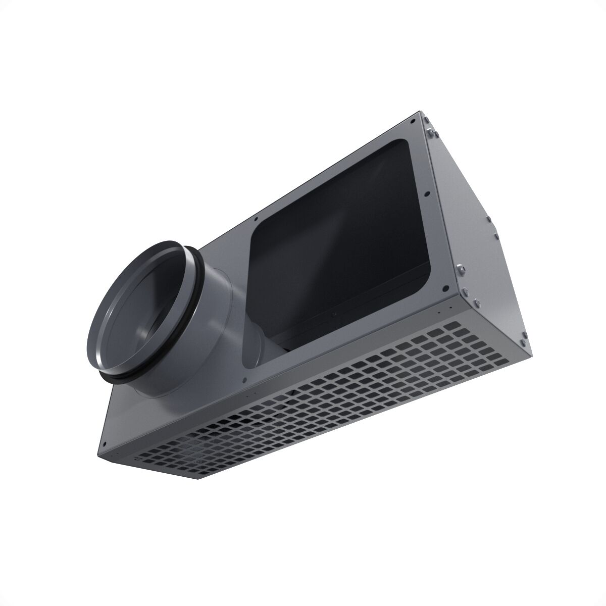 Решетка фасадная комбинированная приточно-вытяжная IOS 125G серый 7024 Provent