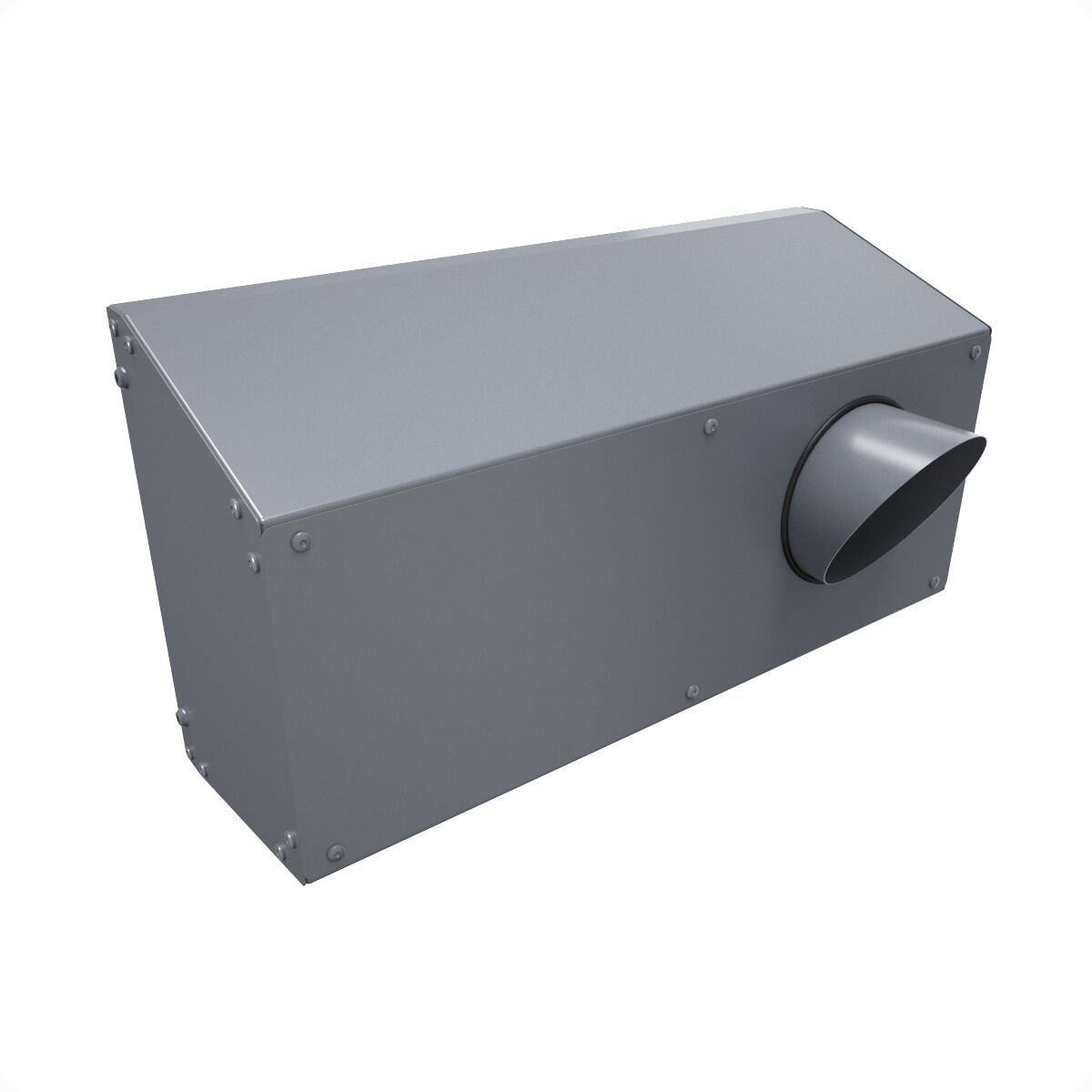 Решетка фасадная комбинированная приточно-вытяжная IOS 160G серый 7024 Provent