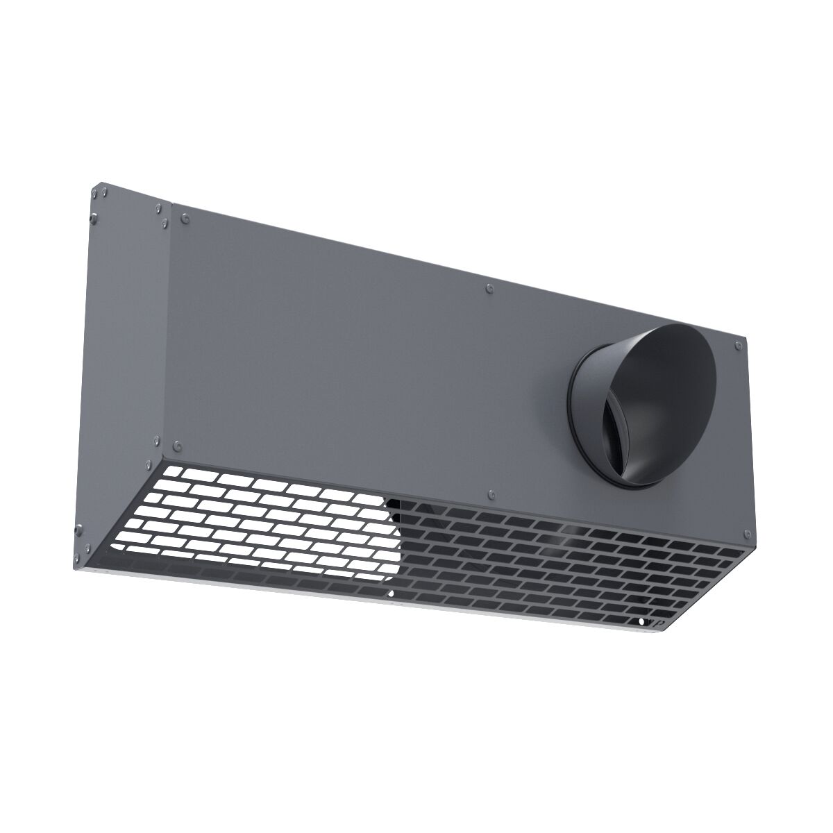 Решетка фасадная комбинированная приточно-вытяжная IOS 200G серый 7024 Provent, Решетка фасадная комбинированная приточно-вытяжная IOS 200G серый 7024 Provent