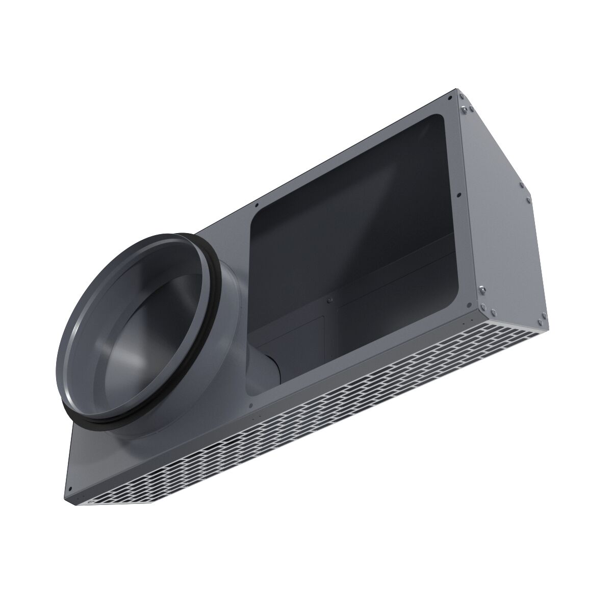 Решетка фасадная комбинированная приточно-вытяжная IOS 200G серый 7024 Provent