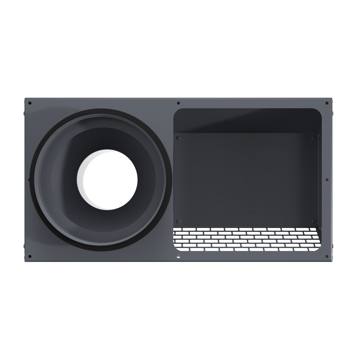 Решетка фасадная комбинированная приточно-вытяжная IOS 200G серый 7024 Provent