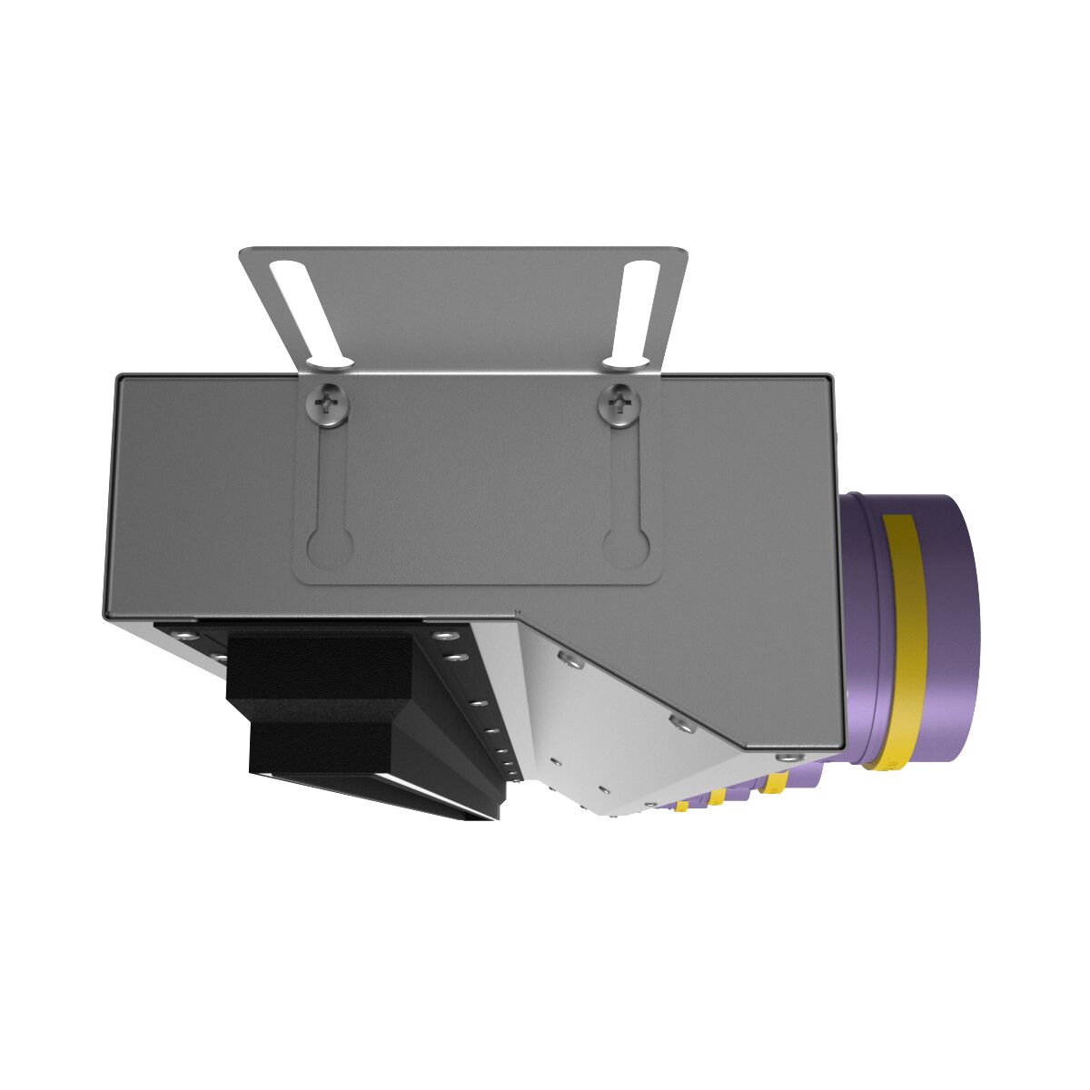 Компактный щелевой диффузор для натяжного потолка с КСД на 4 выхода VPNDU 1000х25/75х4 Provent, Компактный щелевой диффузор для натяжного потолка с КСД на 4 выхода VPNDU 1000х25/75х4 Provent