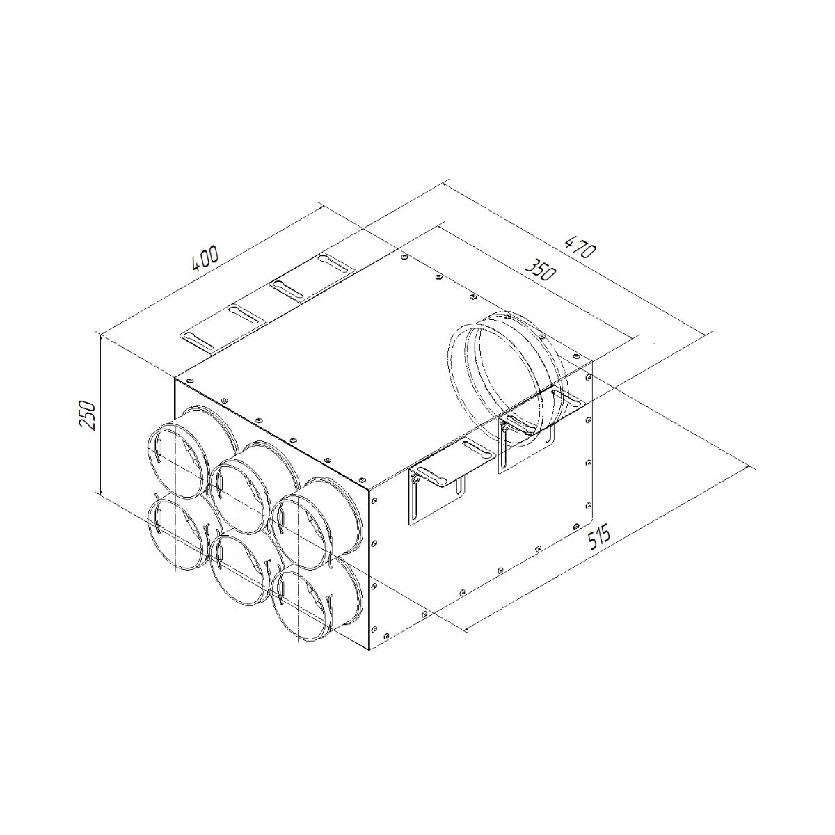 Коллектор металлический на 6 выходов KV 160/90x6 Provent
(Комплектуется без фланцев. Фланцы/заглушки необходимо докупать дополнительно) купить в Санкт-Петербурге Коллектор металлический на 6 выходов KV 160/90x6 Provent
(Комплектуется без фланцев. Фланцы/заглушки необходимо докупать дополнительно)