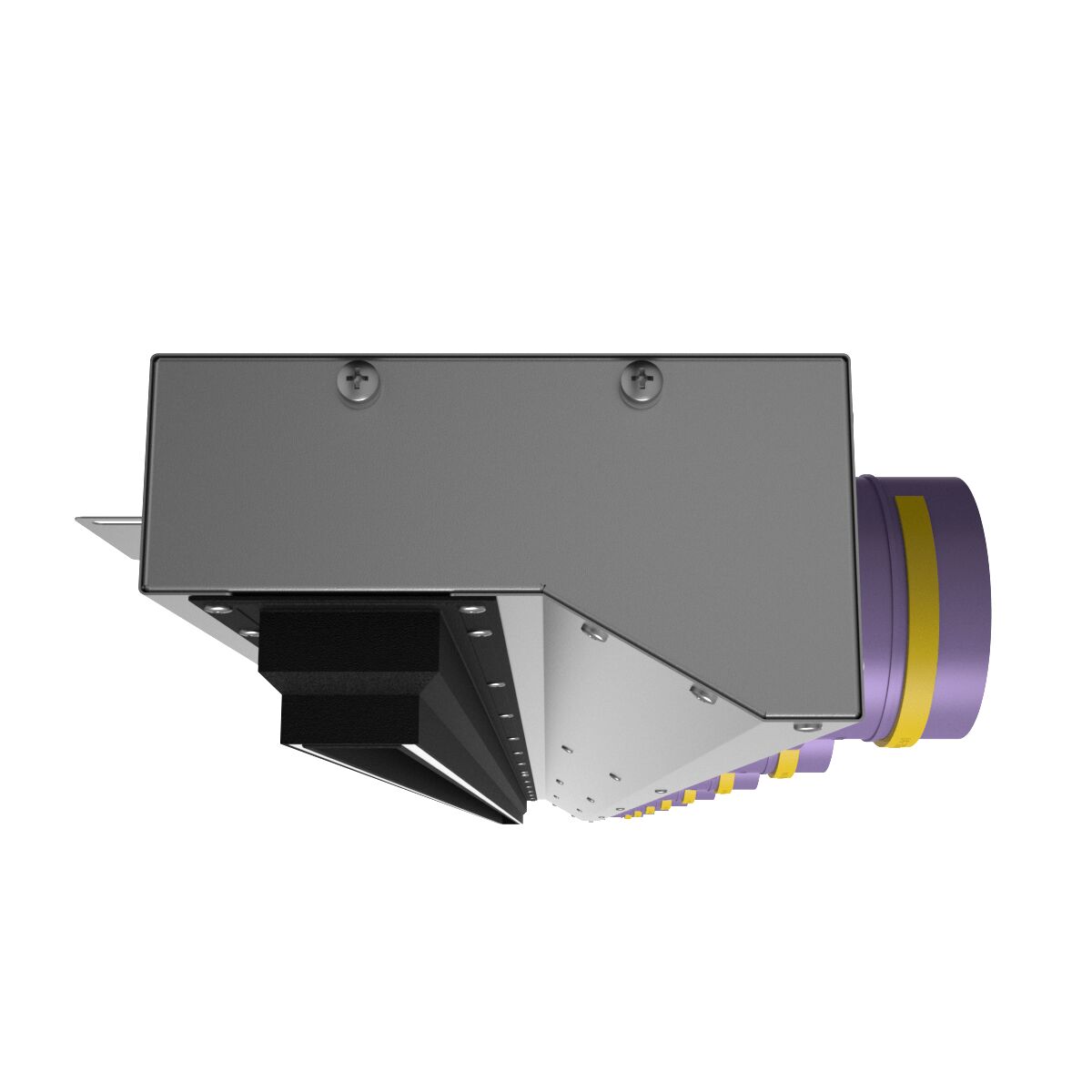 Компактный щелевой диффузор для гипрока с КСД на 8 выходов VPNDGU 2000х25/90х8 Provent, Компактный щелевой диффузор для гипрока с КСД на 8 выходов VPNDGU 2000х25/90х8 Provent