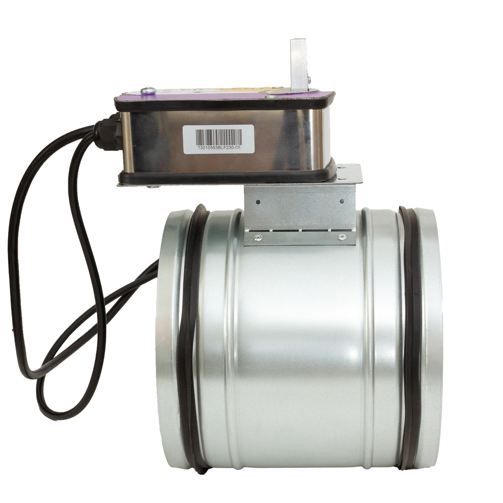 Клапан воздушный с электроприводом и возвратной пружиной 200VLV Provent