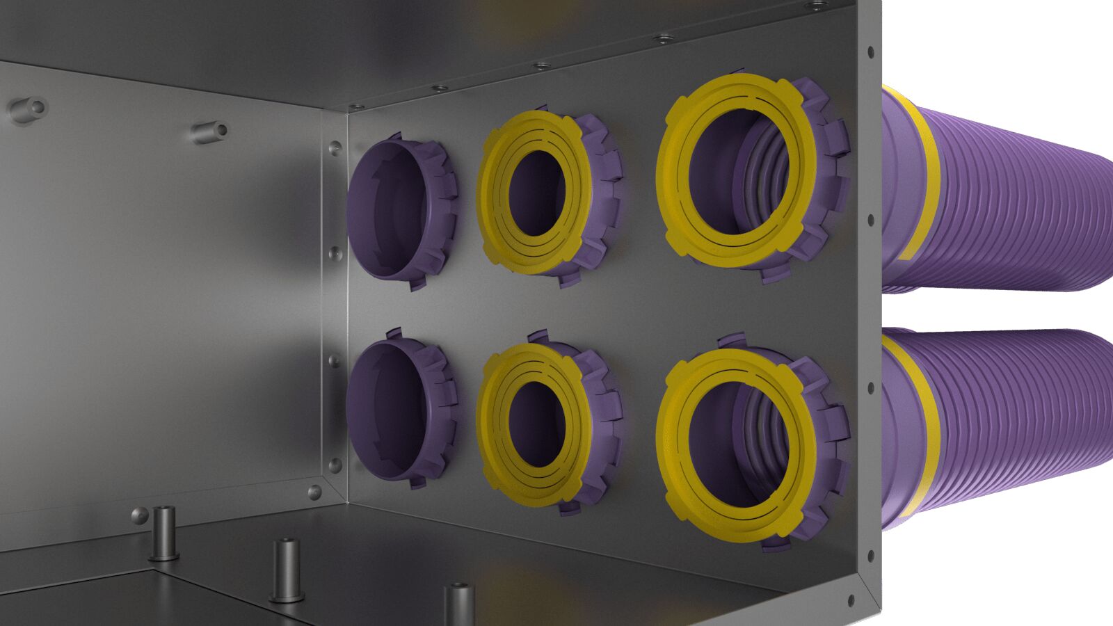 Коллектор металлический на 8 выходов KV 160/75x8 Provent