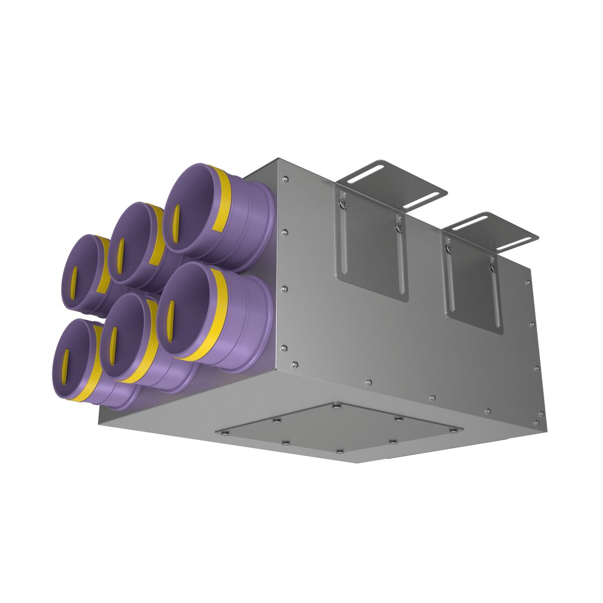 Коллектор металлический на 6 выходов KV 125/75x6 Provent
(Комплектуется без фланцев. Фланцы/заглушки необходимо докупать дополнительно), серый купить в Санкт-Петербурге Коллектор металлический на 6 выходов KV 125/75x6 Provent
(Комплектуется без фланцев. Фланцы/заглушки необходимо докупать дополнительно), серый