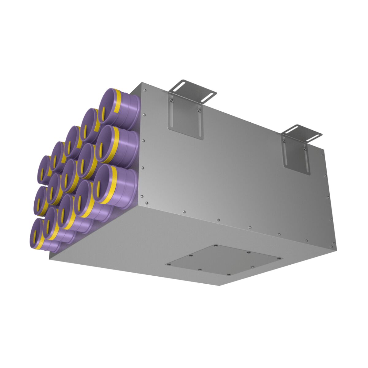 Коллектор металлический на 15 выходов KV 200/75x15 Provent
(Комплектуется без фланцев. Фланцы/заглушки необходимо докупать дополнительно), серый купить в Санкт-Петербурге Коллектор металлический на 15 выходов KV 200/75x15 Provent
(Комплектуется без фланцев. Фланцы/заглушки необходимо докупать дополнительно), серый