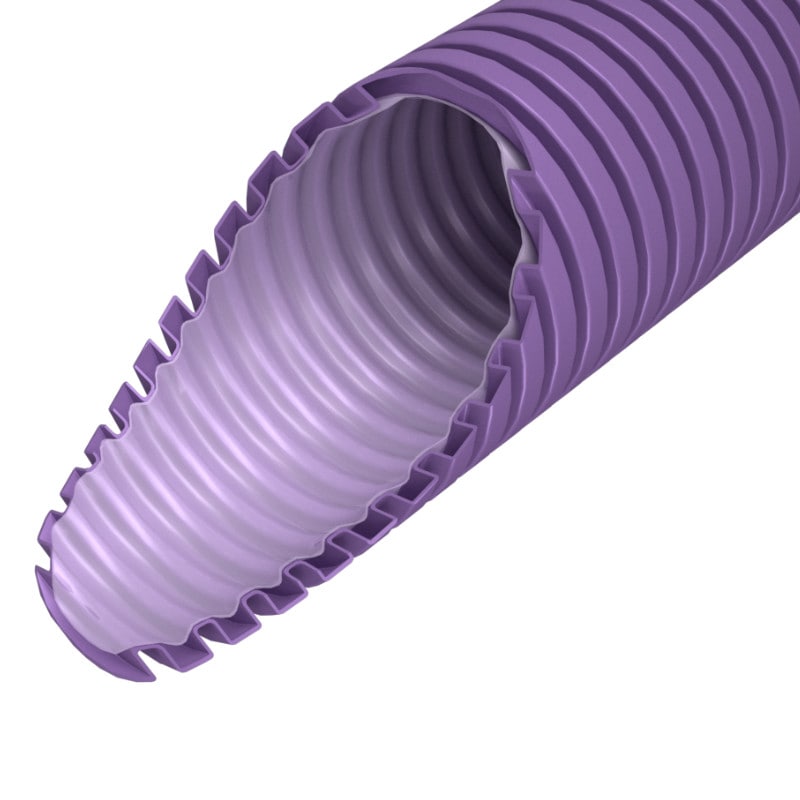 Канал антистатический и антибактериальный круглый RP75 75х50000мм Provent, Фиолетовый