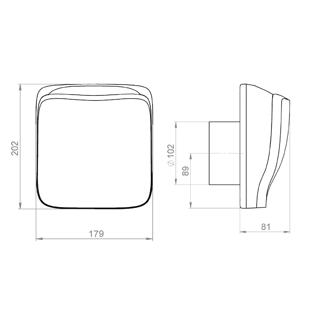 Клапан приточный KIV SMART Space Gray Provent