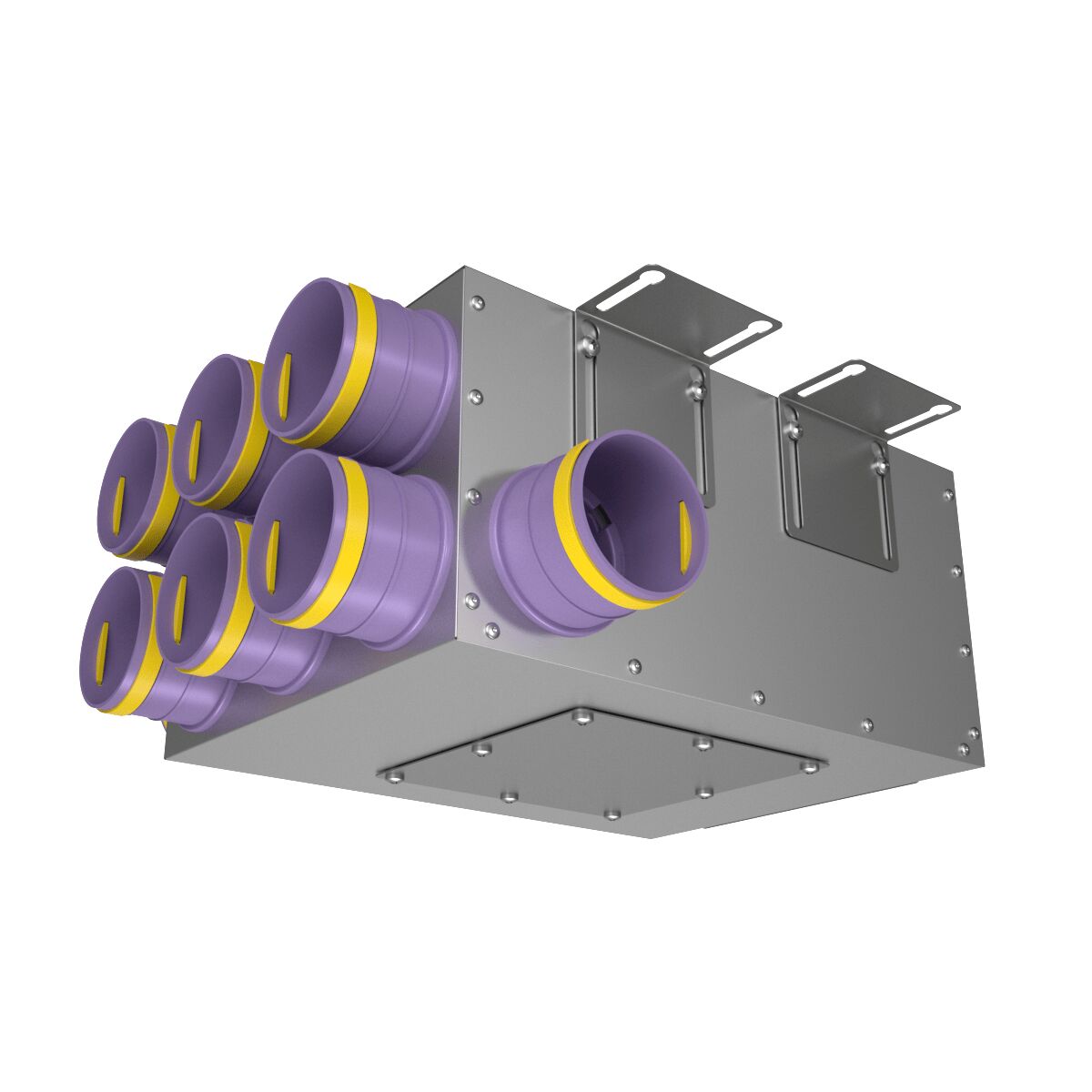 Коллектор металлический на 8 выходов KV 160/75x8 Provent, серый