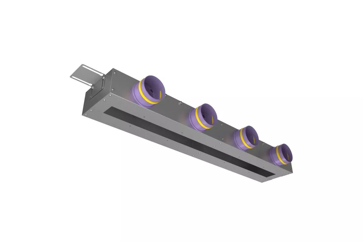 Щелевая КСД (адаптер) на 4 выхода VPN 1000х60/90х4 Provent, Щелевая КСД (адаптер) на 4 выхода VPN 1000х60/90х4 Provent