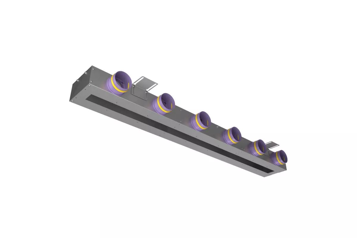 Щелевая КСД (адаптер) на 6 выходов VPN 1500х60/90х6 Provent, Щелевая КСД (адаптер) на 6 выходов VPN 1500х60/90х6 Provent