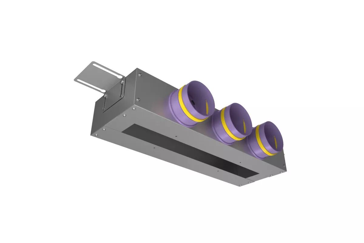 Щелевая КСД (адаптер) на 3 выхода VPN 500х60/90х3 Provent, Щелевая КСД (адаптер) на 3 выхода VPN 500х60/90х3 Provent