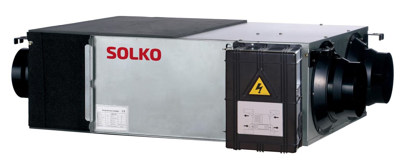 Потолочная установка HVR 8A (800 м3/ч, фильтры G3+F9,3 скорости,пластинч рекуп, пульт 13002) Solko, Потолочная установка HVR 8A (800 м3/ч, фильтры G3+F9,3 скорости,пластинч рекуп, пульт 13002) Solko