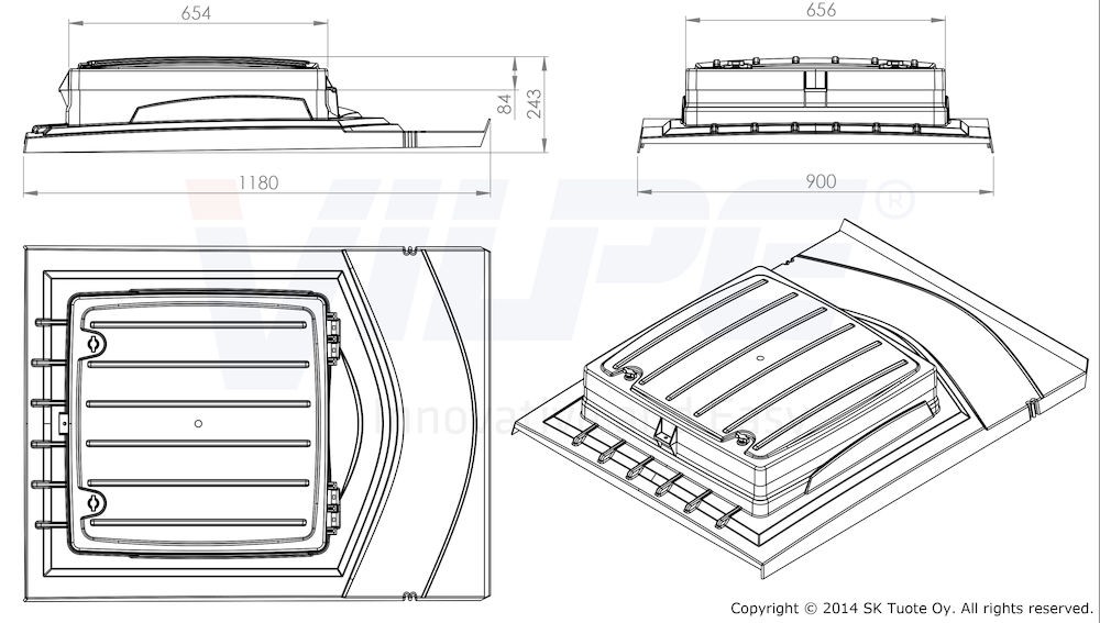 Кровельный люк Uniroof