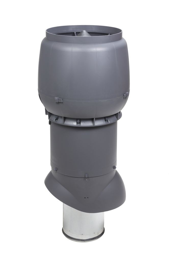Теплоизолированный вентиляционный выход XL-200/300/700 Vilpe, серый (аналог RR23, RAL 7015)
