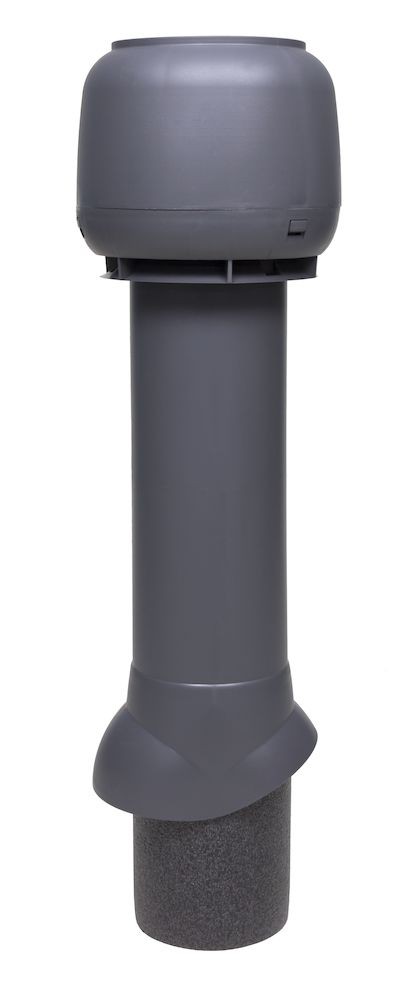 Теплоизолированный вентиляционный выход 125/160/700 Vilpe, серый (аналог RR23, RAL 7015)