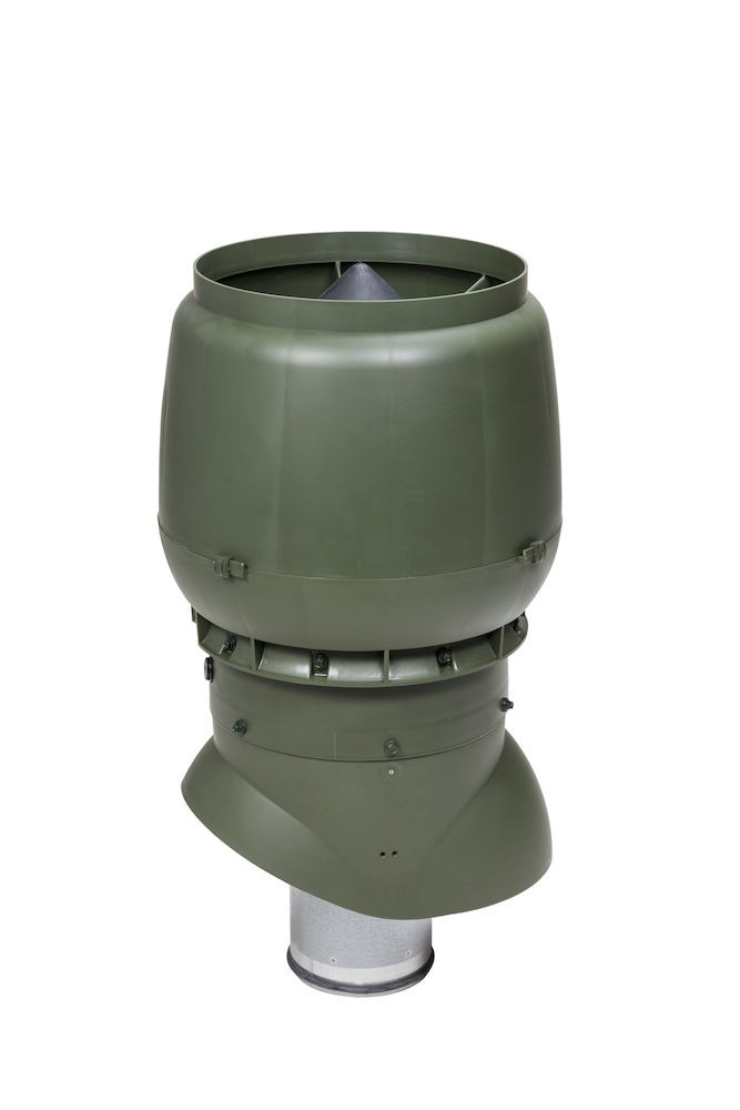 Теплоизолированный вентиляционный выход  XL-160/300/500 Vilpe, зеленый (аналог RR11, RAL6020)