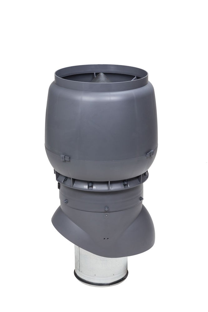Теплоизолированный вентиляционный выход XL-200/300/500 Vilpe, серый (аналог RR23, RAL 7015)