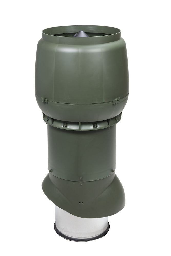 Теплоизолированный вентиляционный выход XL-250/300/700 Vilpe, зеленый (аналог RR11, RAL6020)