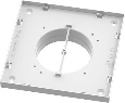 Рамка-фланец для вент. решетки 174х174мм D125мм non mod белый EasyFlex, белый купить в Санкт-Петербурге Рамка-фланец для вент. решетки 174х174мм D125мм non mod белый EasyFlex, белый
