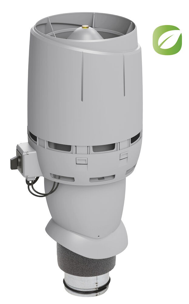 FLOW ECo125P/500 ВЕНТИЛЯТОР на постоянном токе с колпаком FLOW Vilpe, светло-серый (аналог RR 21, RAL 7040) купить в Санкт-Петербурге FLOW ECo125P/500 ВЕНТИЛЯТОР на постоянном токе с колпаком FLOW Vilpe, светло-серый (аналог RR 21, RAL 7040)