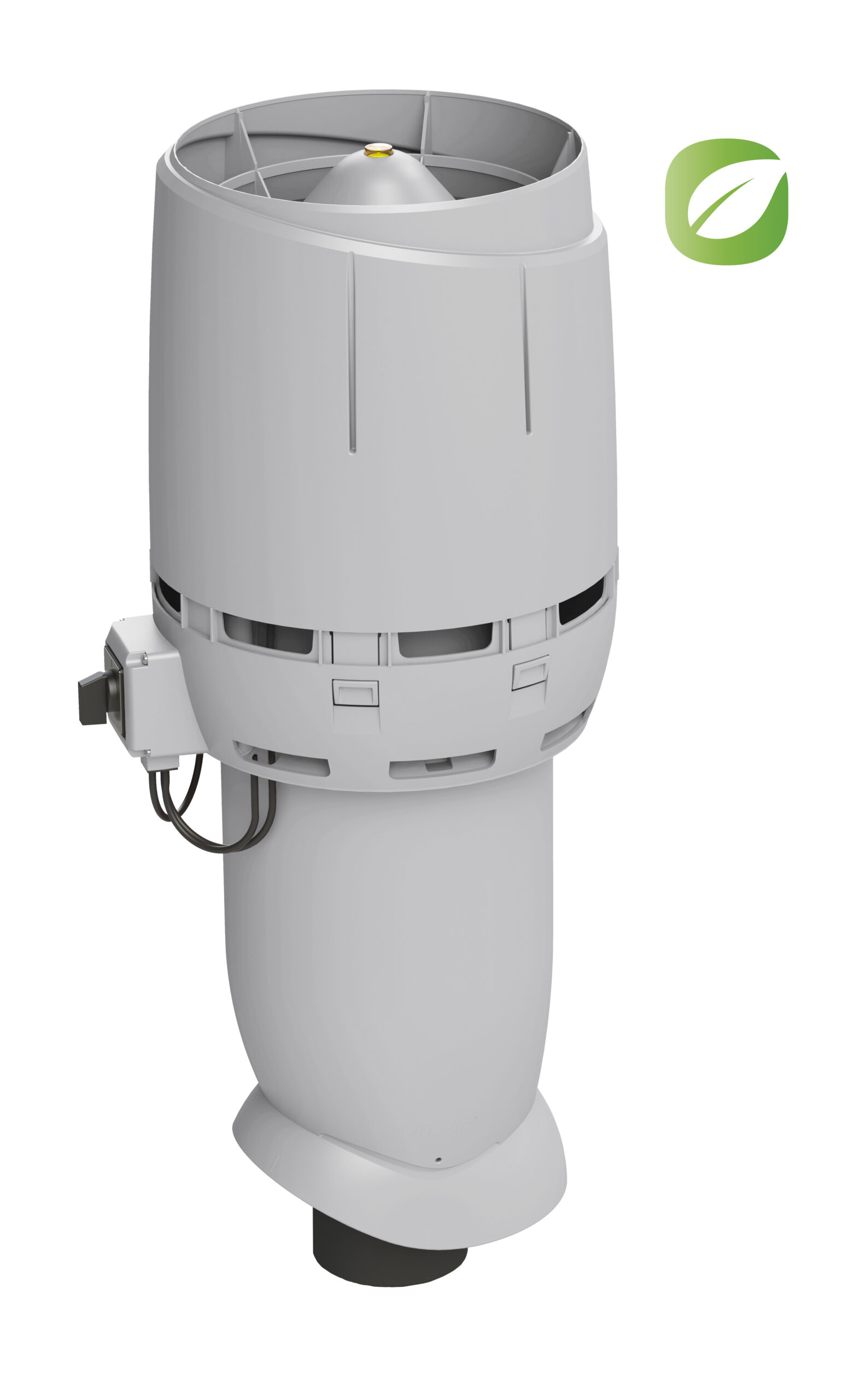 Вентилятор FLOW ECo110P D110 h700мм Vilpe, светло-серый (аналог RR 21, RAL 7040)