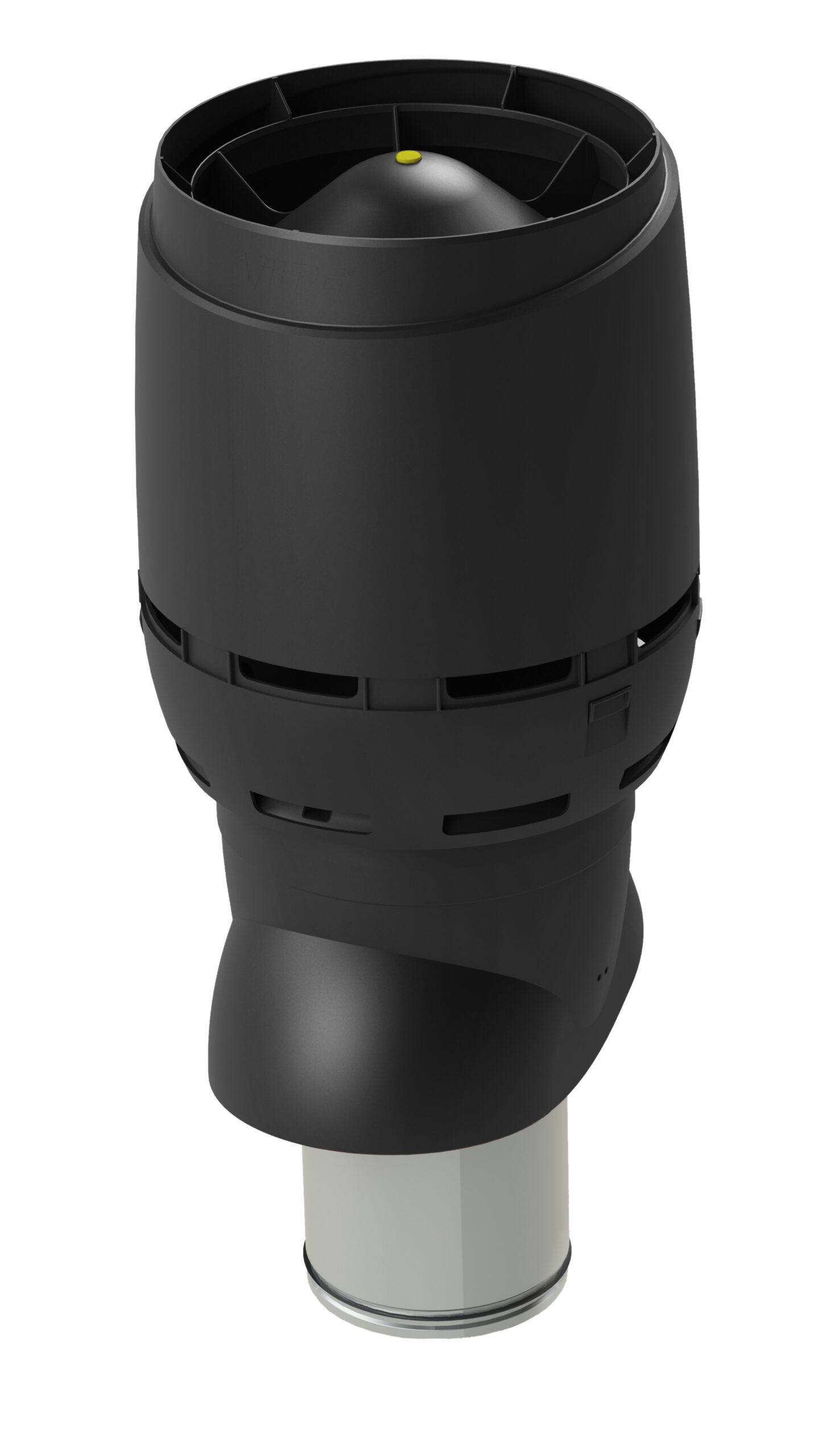 Вентилятор FLOW XL-ЕCo200Р D200/300 h500мм Vilpe, черный (аналог RR 33, RAL 9017)