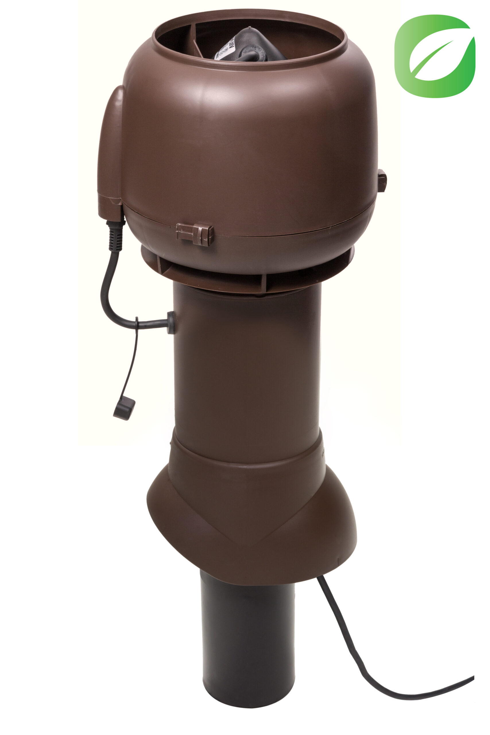 Вентилятор ECo110P D100/160 h500мм коричневый Vilpe, коричневый (аналог RR 32, RAL 8017)