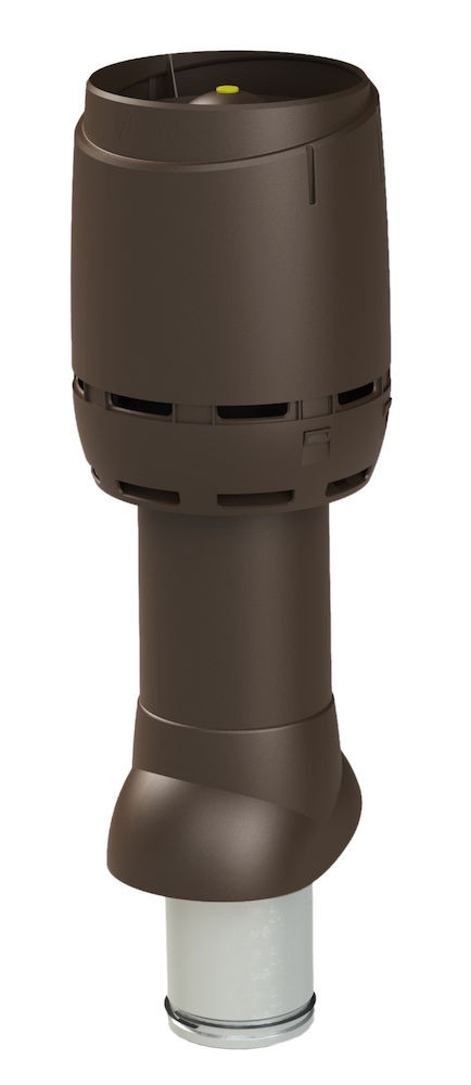 Теплоизолированный вентиляционный выход 125/160/700 FLOW Vilpe, коричневый (аналог RR32, RAL8017)