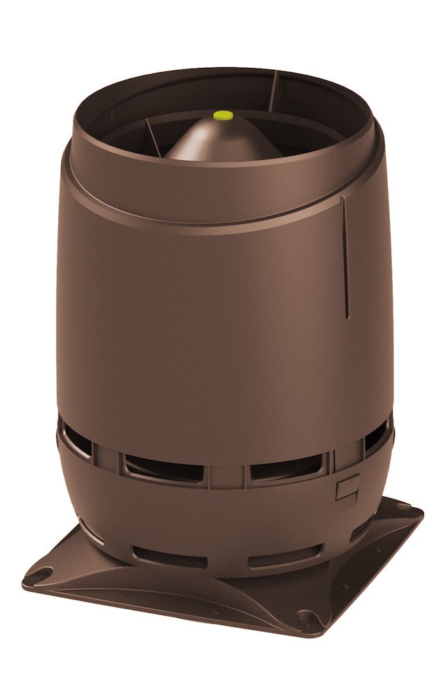 S -160 вентиляционный выход с основанием 300x300мм FLOW Vilpe, коричневый (аналог RR32, RAL8017)