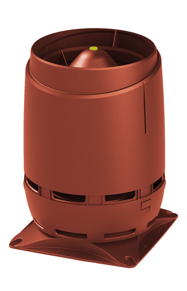 S -160 вентиляционный выход с основанием 300x300мм FLOW Vilpe,  красный