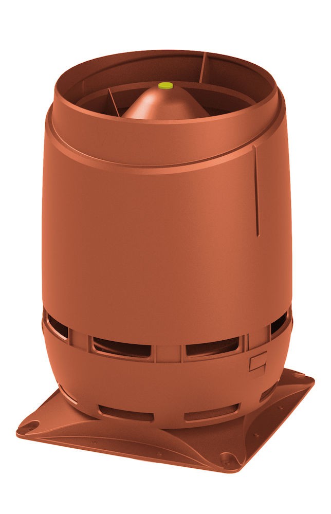 S -160 вентиляционный выход с основанием 300x300мм FLOW Vilpe, кирпичный (аналог RR 750, RAL 8004)