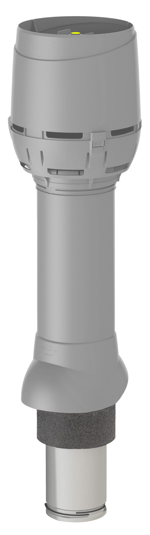 Теплоизолированный вентиляционный выход 125/160/700 FLOW Vilpe, Светло-серый (аналог RR21, RAL7038)