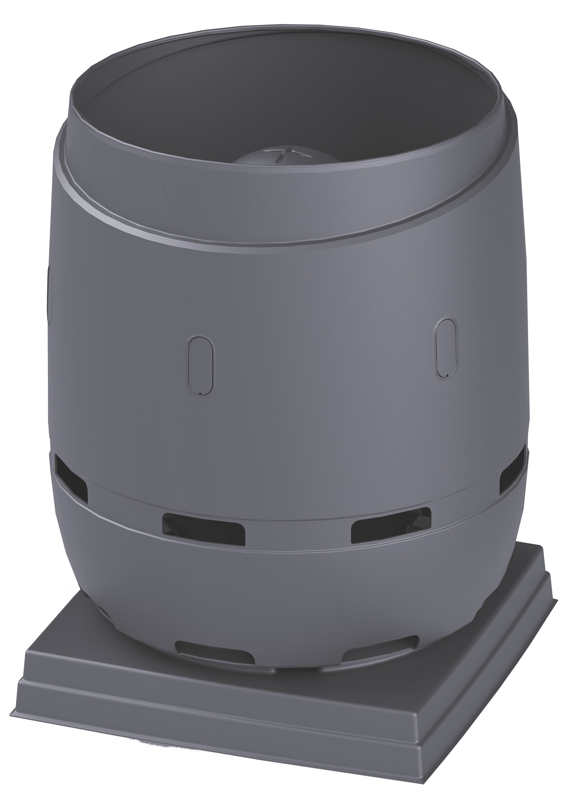 Вентиляционный выход FLOW S630 с основанием 970х970мм  Vilpe, серый (аналог RR 23, RAL 7015)