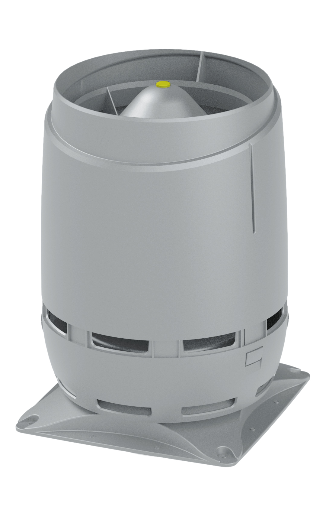 S -160 вентиляционный выход с основанием 300x300мм FLOW Vilpe, светло-серый (аналог RR 21, RAL 7040)