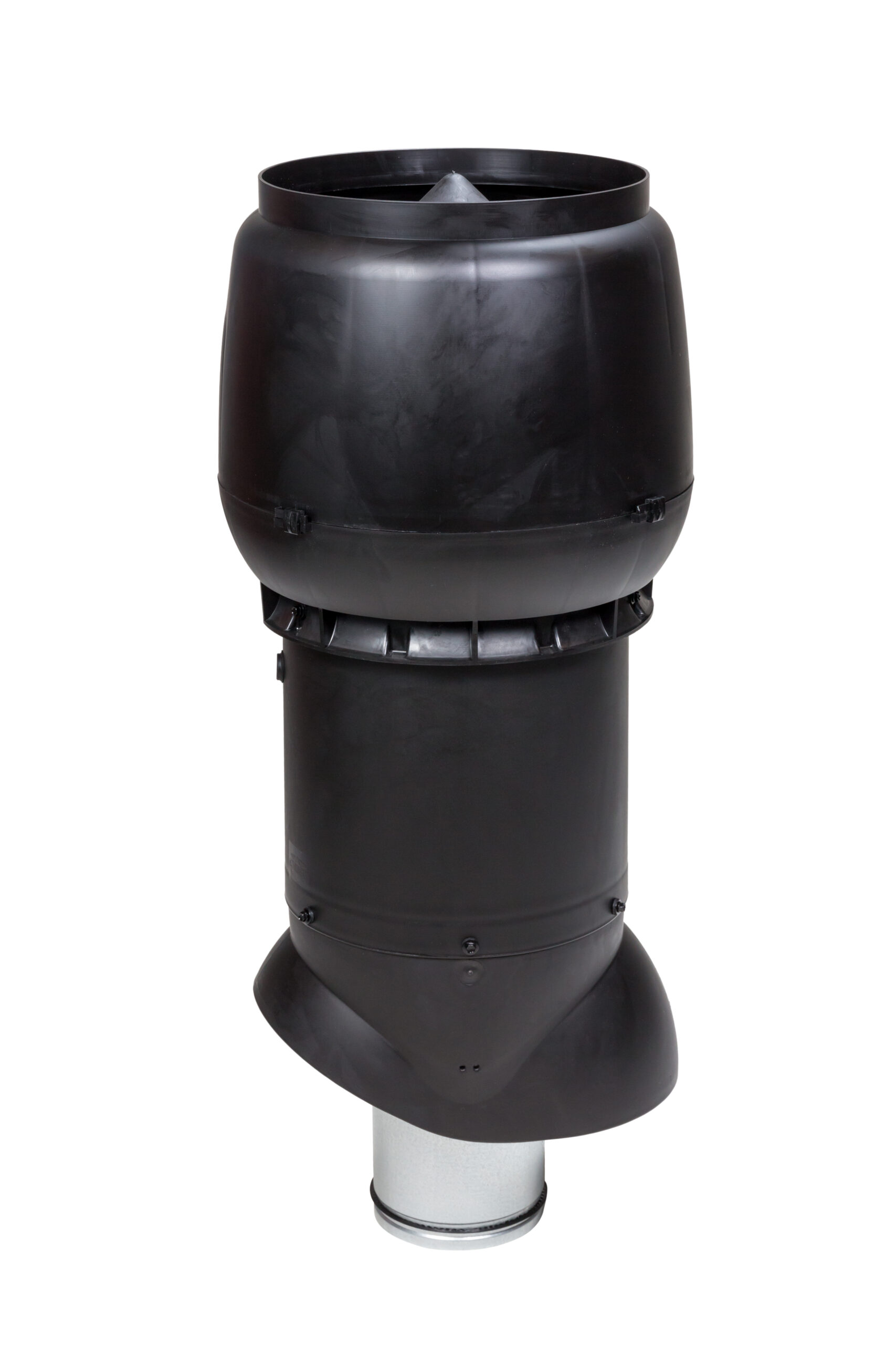 Выход помещений черный XL-160/300/700 (труба с колпаком, шурупы) Vilpe, черный (аналог RR33, RAL 9017)