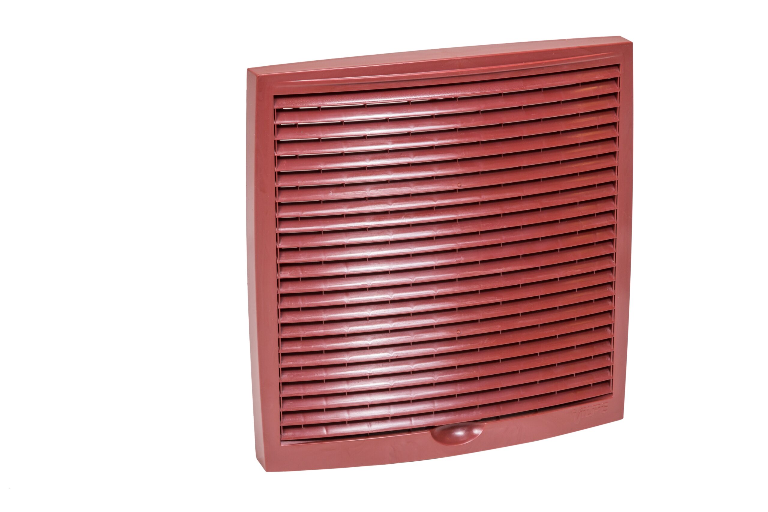 Наружная вентиляционная решетка 240х240мм Vilpe, красный (аналог RR29, RAL 3009)