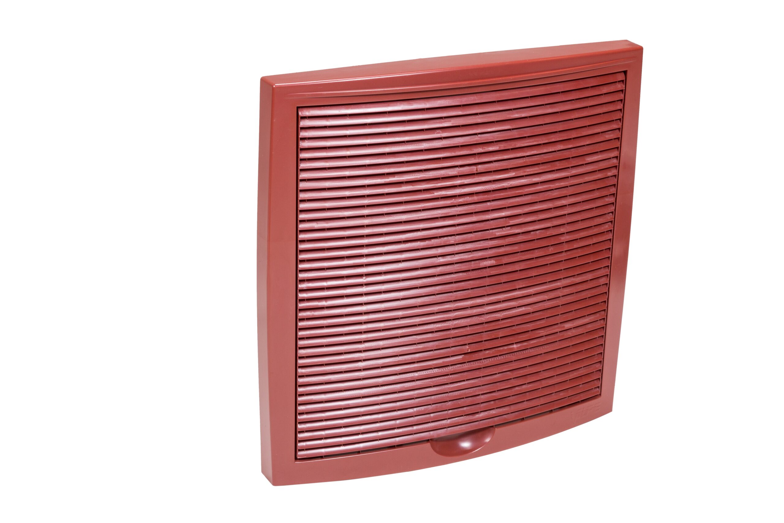 Наружная вентиляционная решетка 375х375мм Vilpe, красный (аналог RR 29, RAL 3009)