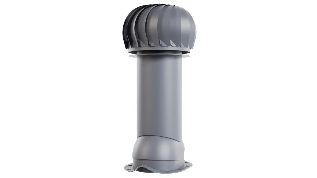 Роторная вентиляция для металлочерепицы 110/550 (неутепленная), темно-серый